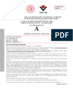 Mat-L: Adayin Adi Soyadi: T.C. K Iml Ik No: Okulu / Sinifi: Sinava G Ird I G I Il: Sinavla Ilg Il I Uyarilar