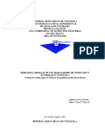 38 Derechos Laborales de Los Trabajadores de Inspeccion y Seguridad en Venezuela