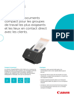 Scanner de Documents Compact Pour Les Groupes de Travail Les Plus Exigeants Et Les Lieux en Contact Direct Avec Les Clients