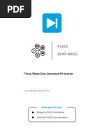 Plecs Demo Model: Three-Phase Grid-Connected PV Inverter