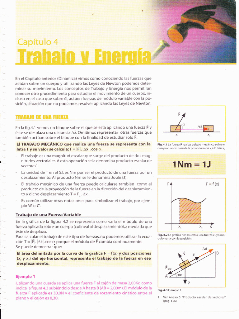 Trabajo+y+Energía La Fisica Entre Nosotros 5º +parte+1 | PDF | Fuerza ...