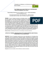 Efeito Da Retificação Térmica Nas Características e Propriedades Fisicas Da Madeira de Pinus Elliottii