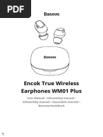 Manual Fone Baseus WM01 Plus