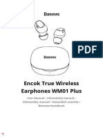 Manual Fone Baseus WM01 Plus