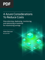 4 Azure Considerations To Reduce Costs