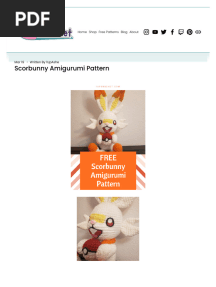 Scorbunny Amigurumi Pattern - 1up Crochet