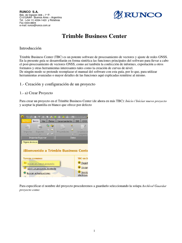 Guía de Trimble Business Center (TBC) | PDF | Archivo de computadora | HTML
