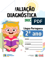 2º Ano Avaliação Diagnóstica Inicial Língua Portuguesa Caderno Do