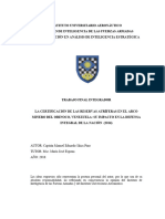 La Certificación de Las Reservas Auríferas en El Arco Minero Del Orinoco, Venezuela: Su Impacto en La Defensa Integral de La Nación (2016)