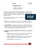 Politicas y Condiciones de Tesoreria Octubre 31 2022