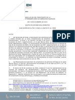 Resolución de la Corte IDH -  Caso Barrios Altos y La Cantuta  05 DIC 2023