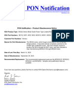 KOAProduct Obsolescence Notification PCNKOA21022