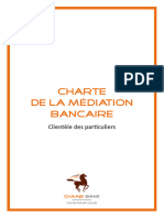 Charte de La Mediation Bancaire