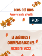 Efemerides Mes Octubre 2023