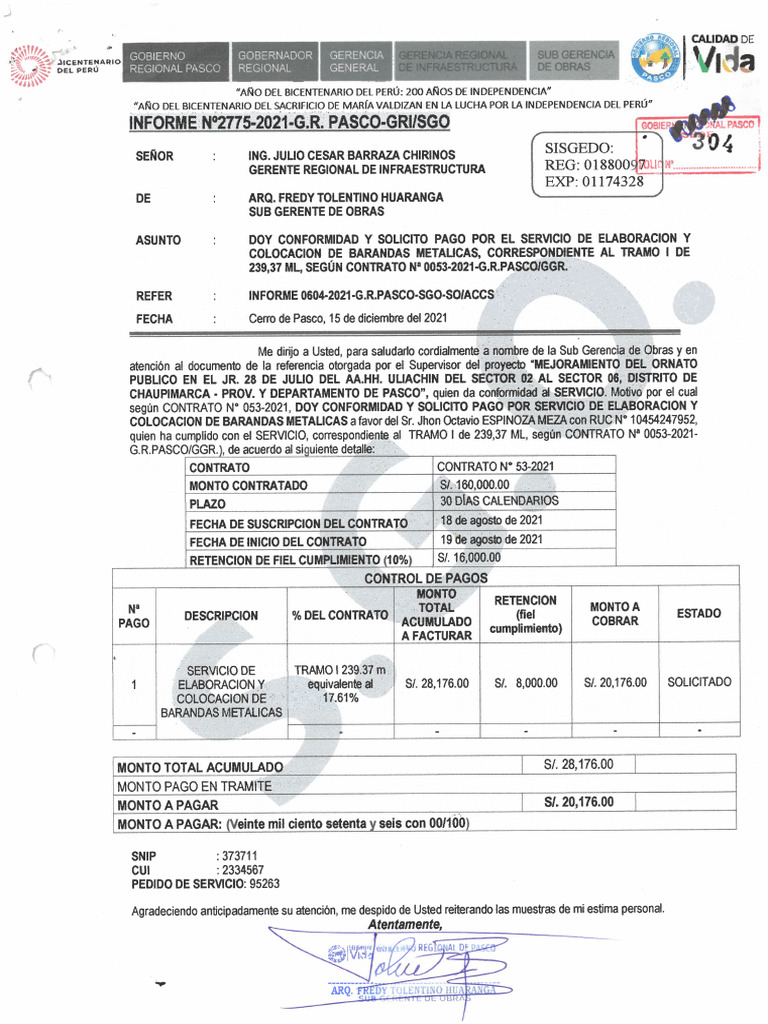 INFORME 2775 y 2776 - Removed | PDF