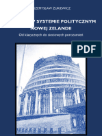 P. Żukiewicz, Koalicje W Systemie Politycznym Nowej Zelandii. Od Klasycznych Do Sieciowych Porozumień, Wrocław 2020