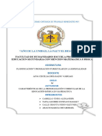 Características de La Programación Curricular de La Educación Básica en Matemática