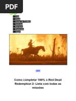 Missões de Desconhecidos em RDR2 | PDF