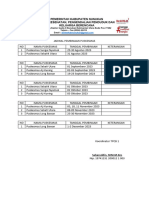 Jadwal Pembinaan Puskesmas