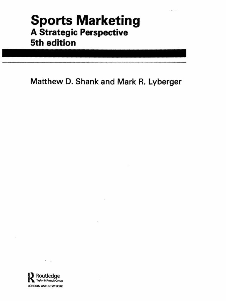 Sports Marketing A Strategic Perspective 5th Ed PDF Marketing Market Segmentation
