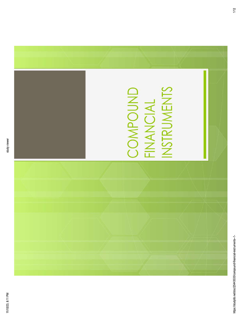 Compound Financial Instruments PDF