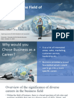 Careers in The Field of Business