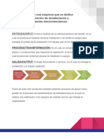 Procesos de Una Empresa Que Se Dedica A La Reparación de Instalaciones y Componentes Electromecánicos