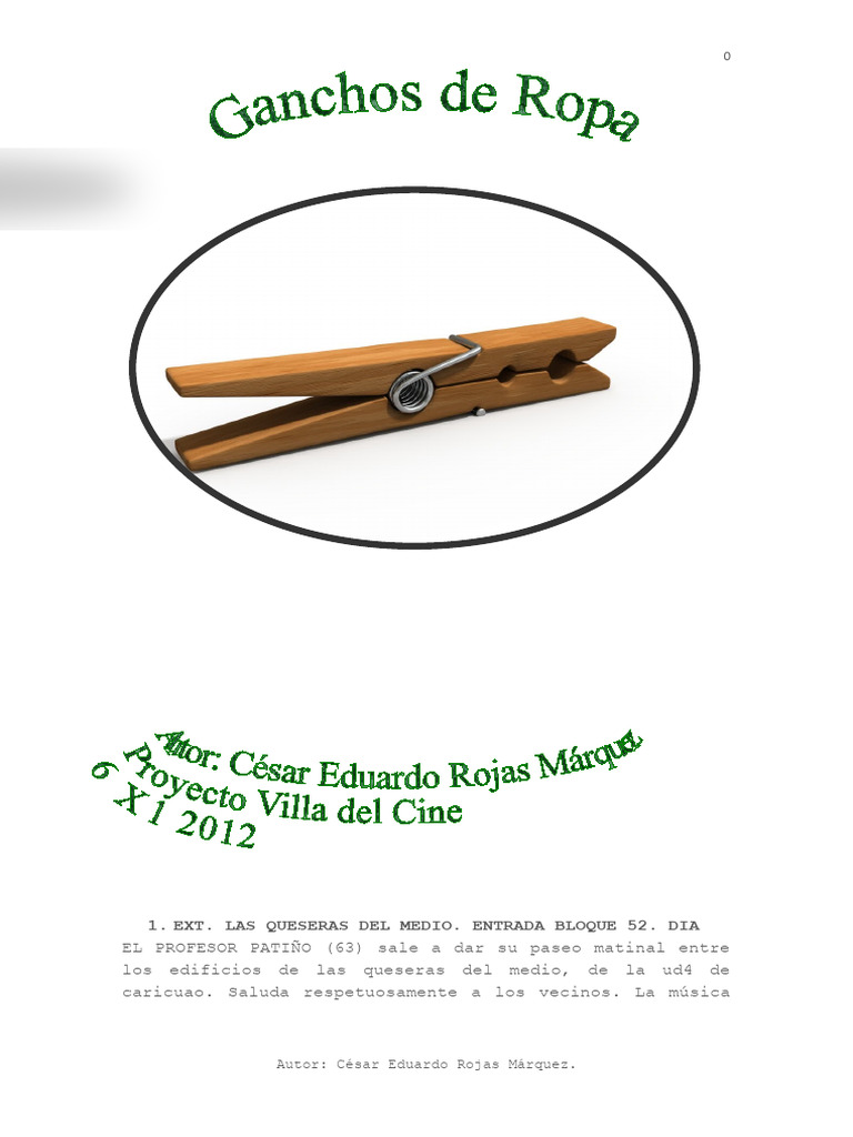 Libreto de Ganchos de Ropa | PDF
