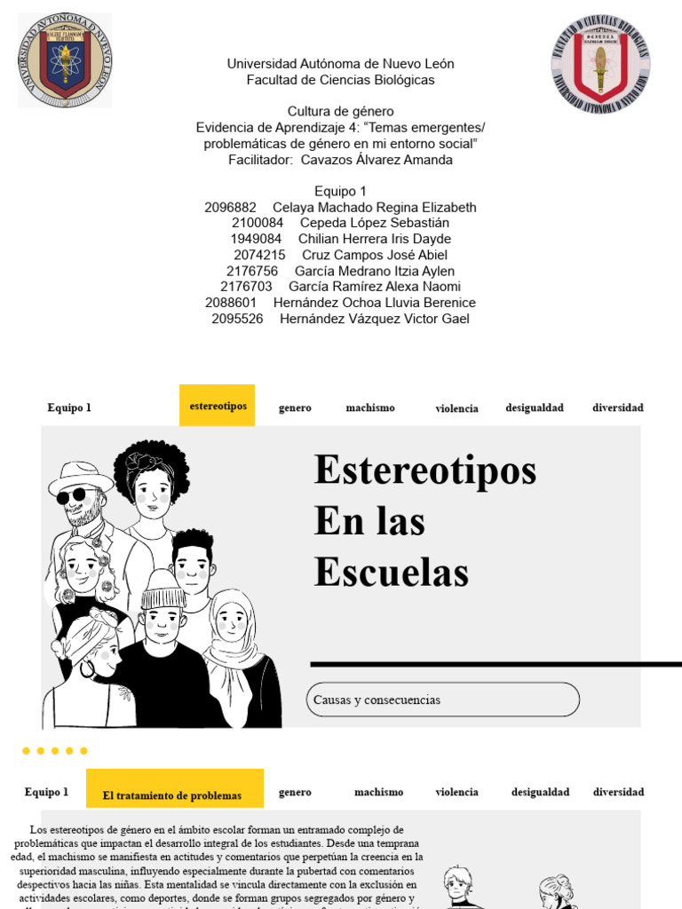 Estereotipos de Género en Escuelas | PDF | Igualdad de género ...