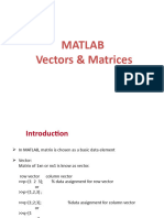 3 Vectors and Matrices
