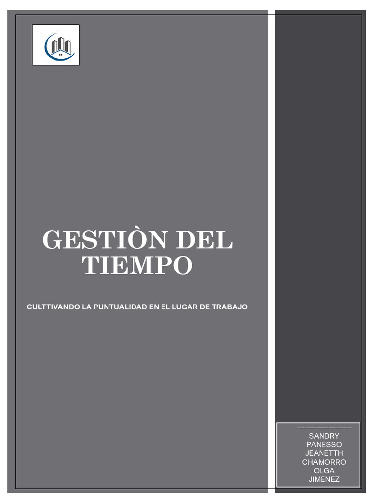 Gestion Del Tiempo Formato Final | Descargar gratis PDF | Gestión del ...