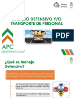 Manejo Defensivo - Transporte de Personal