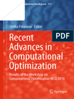 Recent Advances in Computational Optimization: Stefka Fidanova Editor