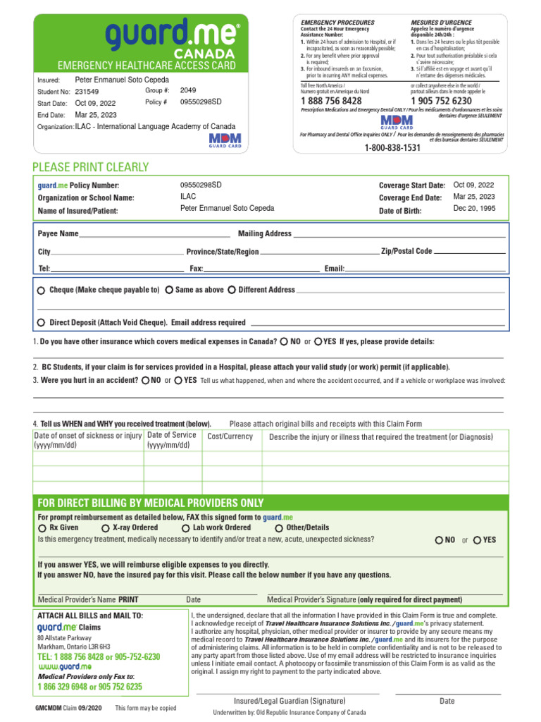 Medical Insurance Policy | PDF | Cheque | Medicine