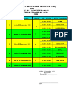 Jadwal Pas Dan Sas Ta 2023 2024