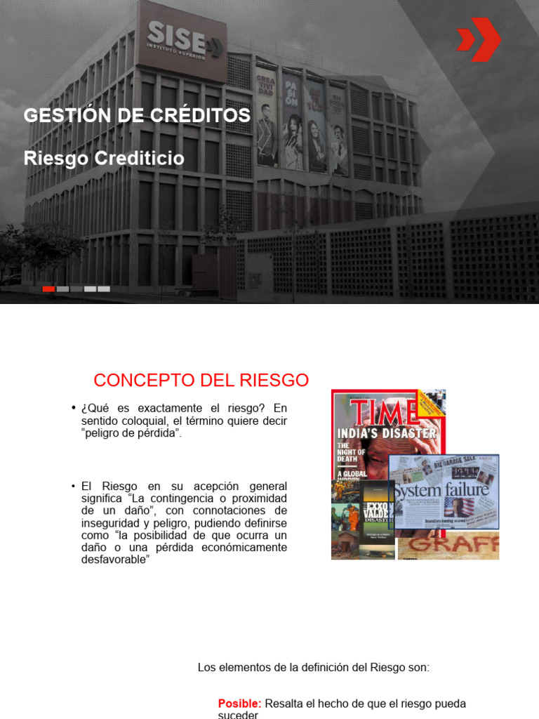 Gestión De Créditos Riesgo Crediticio Pdf Riesgo Riesgo Crediticio
