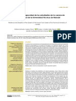 Resiliencia y Discapacidad de Los Estudiantes de La Carrera de Trabajo Social de La Universidad Técnica de Manabí