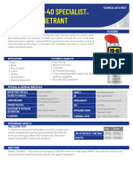 WD 40 Specialist Penetrant Tds Sheet