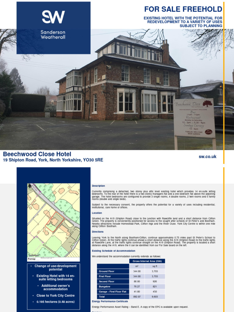 Beechwood Close Hotel PDF Lease Value Added Tax