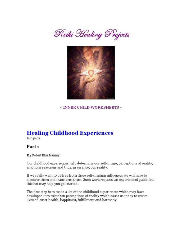 Inner Child Worksheets