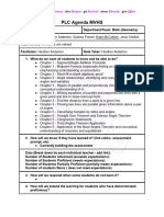 Mvhs PLC Agenda - Math Department