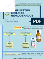 Hidruros Metálicos y No Metálicos