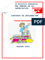 Concurso de Declamación - Municipio 2023 Ok