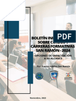 Boletín Informativo Sobre Cursos y Carreras Formativas San Ramón - 2024-2
