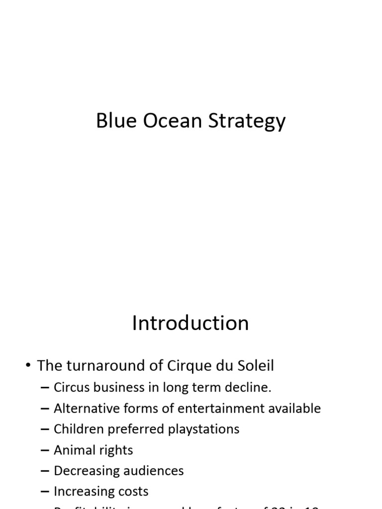Blue Ocean Strategy PDF Market (Economics) Business