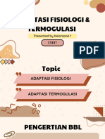 Adaptasi Fisiologi Dan Termoregulasi BBL