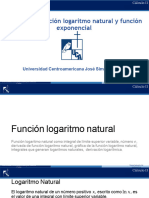 Función Logaritmo Natural y Función Exponencial