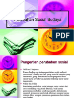 Perubahan Sosial Budaya