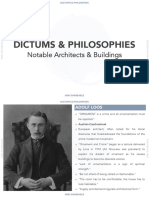 ARCHITECTS - Dictum and Works