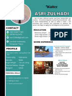 Asri Zulhadi - Experience Letter